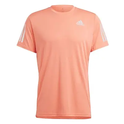 adidas OWN THE RUN TEE Pánské běžecké tričko, lososová, velikost