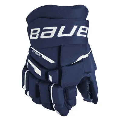 Bauer SUPREME M3 GLOVE-INT Juniorské hokejové rukavice, tmavě modrá, velikost