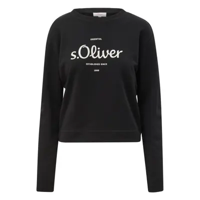 s.Oliver RL SWEATSHIRT Mikina, černá, velikost