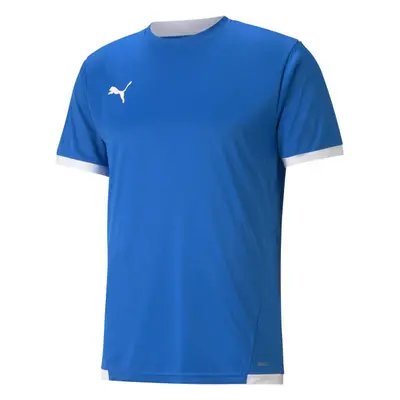 Puma TEAM LIGA JERSEY TEE Pánské fotbalové triko, modrá, velikost