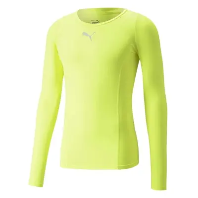 Puma LIGA BASELAYER LONG SLEEVE TEE Pánské funkční triko, reflexní neon, velikost