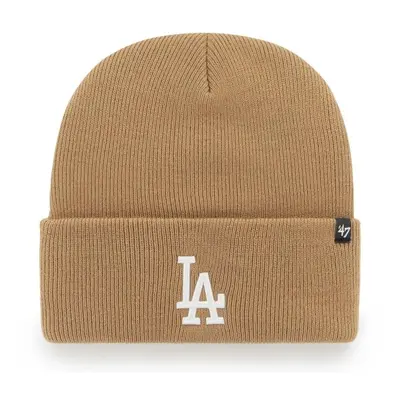 47 MLB LOS ANGELES DODGERS HAYMAKER CUFF KNIT Zimní čepice, béžová, velikost