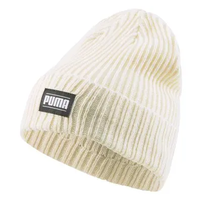 Puma RIBBED CLASSIC CUFF BEANIE Pletená čepice, béžová, velikost