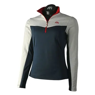 Mico MAGLIA 1/2 COLLO 1/2 ZIP W X-PERF Dámská mikina, tmavě modrá, velikost