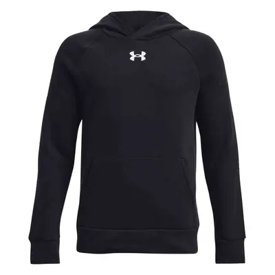 Under Armour RIVAL FLEECE HOODIE Chlapecká mikina, černá, velikost