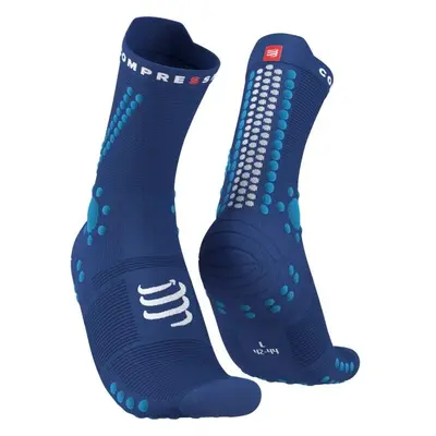 Compressport PRO RACING SOCKS v4.0 TRAIL Běžecké ponožky, modrá, velikost