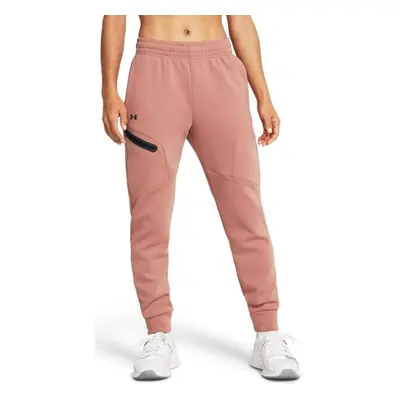 Under Armour UNSTOPPABLE JOGGERS Dámské tepláky, lososová, velikost