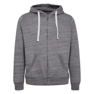 BLEND ZIPHOODIE-SWEAT Pánská mikina, tmavě šedá, velikost