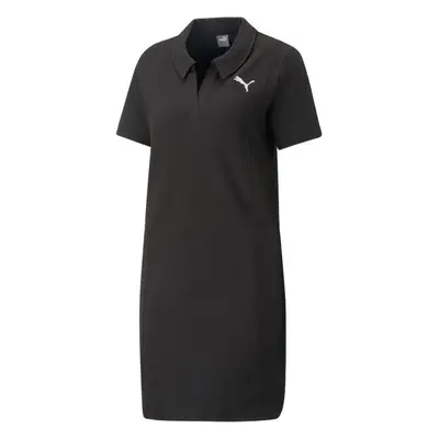 Puma HER POLO DRESS Dámské šaty, černá, velikost