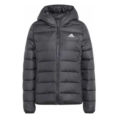 adidas ESSENTIALS MIDWEIGHT DOWN HOODED Dámská bunda, černá, velikost