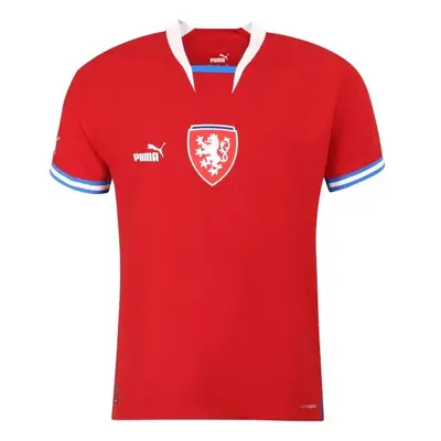 Puma FACR HOME JERSEY PROMO TEE Pánské fotbalové triko, červená, velikost