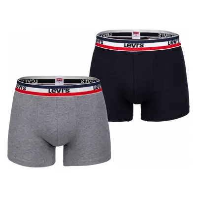 Levi's® MEN SPRTSWR LOGO BOXER BRIEF 3P Pánské boxerky, černá, velikost