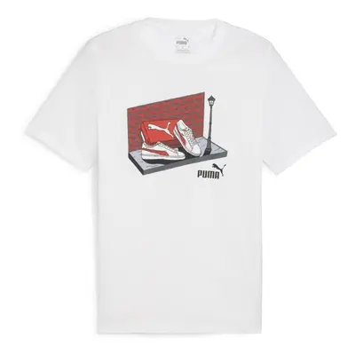 Puma GRAPHIC SNEAKER BOX TEE Pánské triko, bílá, velikost