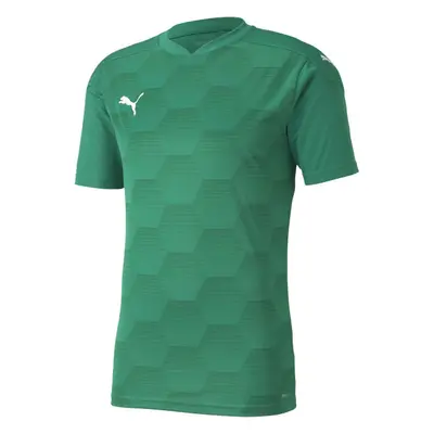 Puma TEAMFINAL GRAPHIC JERSEY TEE Pánské sportovní triko, zelená, velikost