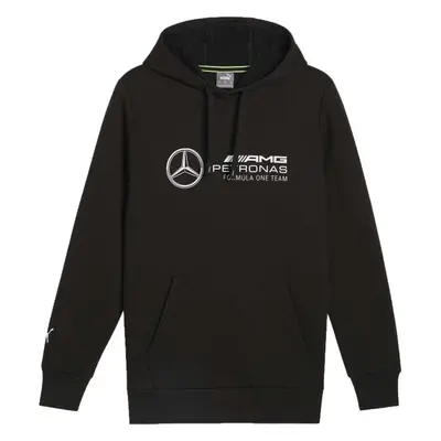 Puma MERCEDES-AMG PETRONAS F1 ESSENTIALS HOODIE Pánská mikina, černá, velikost