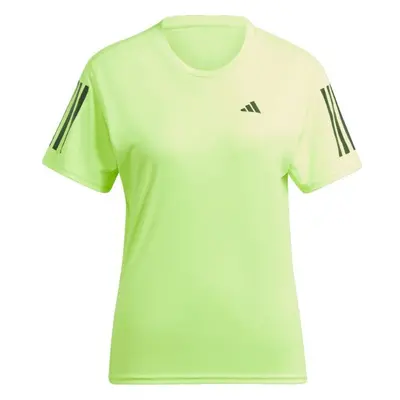 adidas OWN THE RUN TEE Dámské běžecké tričko, reflexní neon, velikost