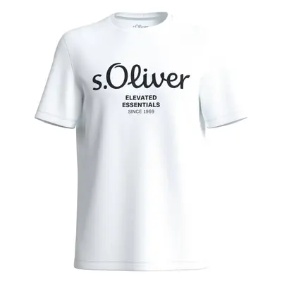 s.Oliver RL T-SHIRT SS NOOS Pánské tričko, bílá, velikost