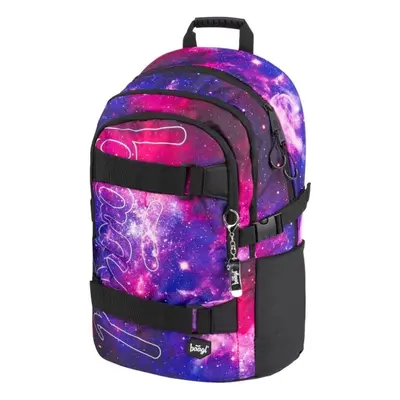 BAAGL SKATE BACKPACK GALAXY Školní batoh, fialová, velikost