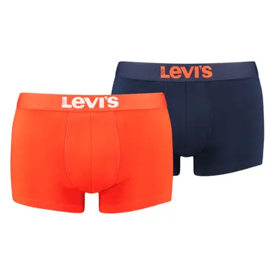 Levi's® MEN SOLID BASIC TRUNK 2P Pánské boxerky, oranžová, velikost