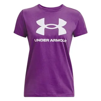 Under Armour LIVE SPORTSTYLE GRAPHIC SS Dámské triko, fialová, velikost