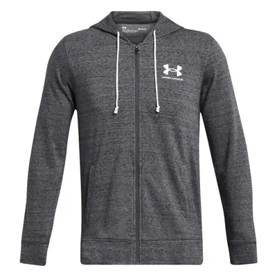 Under Armour RIVAL TERRY LC FZ Pánská mikina, šedá, velikost