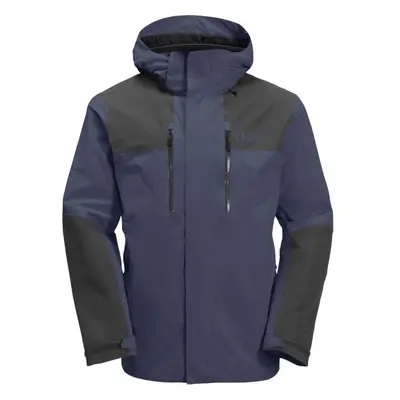 Jack Wolfskin JASPER 2L JKT Pánská outdoorová bunda, tmavě modrá, velikost