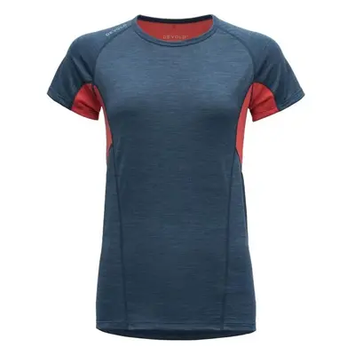 Devold RUNNING MERINO T-SHIRT Dámské triko, modrá, velikost