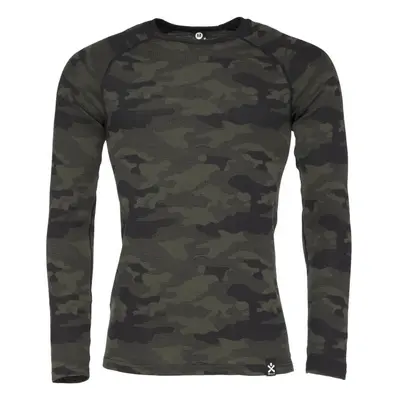 Bula CAMO MERINO Pánské triko, khaki, velikost