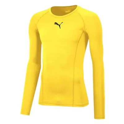 Puma LIGA BASELAYER LONG SLEEVE TEE Pánské funkční triko, žlutá, velikost