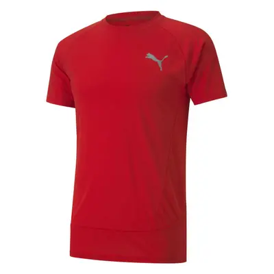 Puma EVOSTRIPE TEE Pánské sportovní triko, červená, velikost