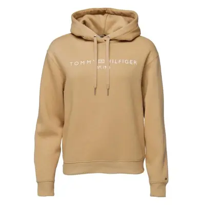 Tommy Hilfiger MODERN REG CORP LOGO HOODIE Dámská mikina, béžová, velikost