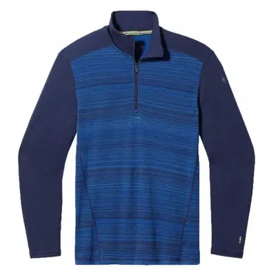 Smartwool CLASSIC THERMAL MERINO BL 1/4 ZB Pánské triko, modrá, velikost