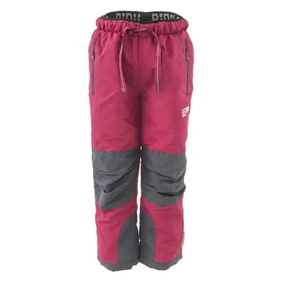 Pidilidi OUTDOOR PANTS Dívčí outdoorové kalhoty, vínová, velikost