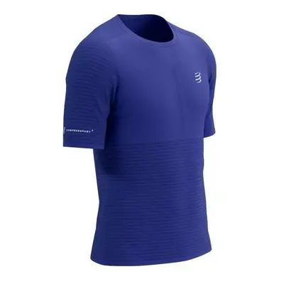 Compressport RACING SS TSHIRT Pánské běžecké triko, modrá, velikost