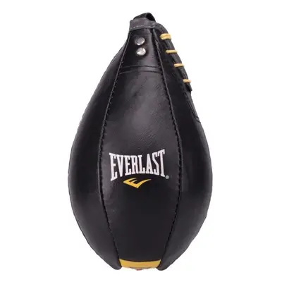 Everlast LEATHER SPEED BAG Boxovací hruška, černá, velikost