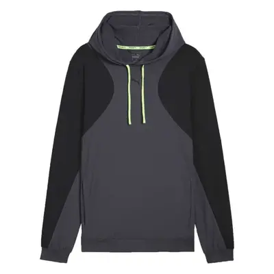 Puma CLOUDSPUN HOODIE Pánská sportovní mikina, tmavě šedá, velikost