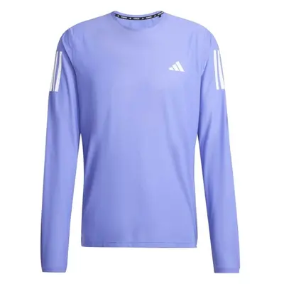 adidas OWN THE RUN LONG SLEEVE TOP Pánské běžecké triko, fialová, velikost