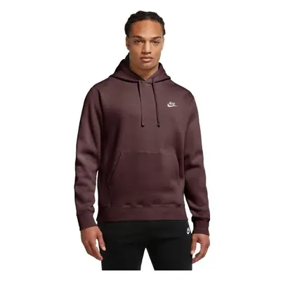 Nike SPORTSWEAR CLUB FLEECE Pánská mikina, vínová, velikost