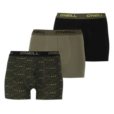 O'Neill BOXER 3-PACK Pánské boxerky, khaki, velikost