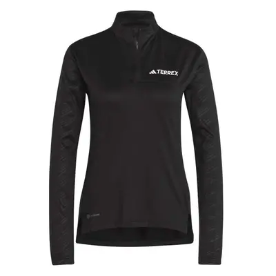 adidas TERREX MULTI HALF-ZIP LONG SLEEVE Dámské triko, černá, velikost