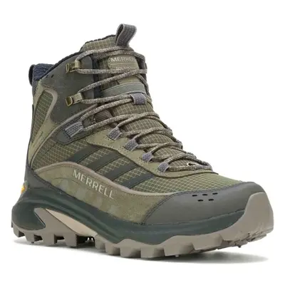 Merrell MOAB SPEED THERMO MID WP Pánské outdoorové boty, khaki