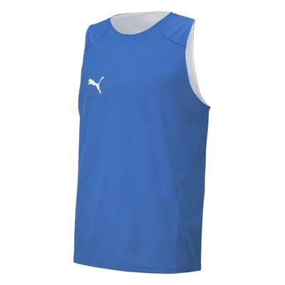 Puma DACH PRACTISE JERSEY Oboustranný pánský dres, modrá, velikost