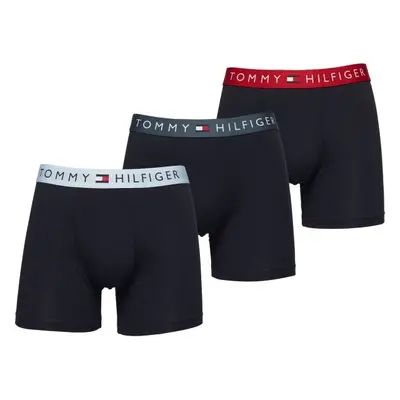 Tommy Hilfiger COTTON ESSENTIALS 3P BOXER BRIEF WB Pánské boxerky, tmavě modrá, velikost