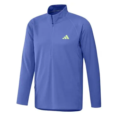 adidas ADIZERO RUNNING QUARTER-ZIP LONG SLEEVE Pánské běžecké triko, tmavě modrá, velikost