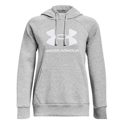 Under Armour RIVAL FLEECE BIG LOGO Dámská mikina, šedá, velikost