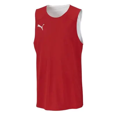 Puma DACH PRACTISE JERSEY Oboustranný pánský dres, červená, velikost