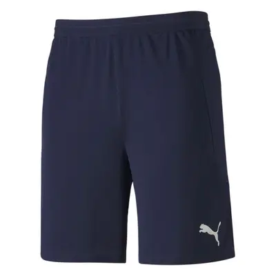 Puma TEAM FINAL KNIT SHORTS Pánské kraťasy, tmavě modrá, velikost