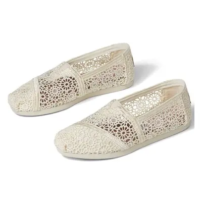 TOMS MOROCCAN CROCHET WM ALPR Dámské espadrilky, béžová, velikost