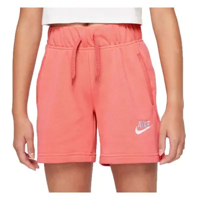 Nike SPORTSWEAR CLUB Dívčí šortky, lososová, velikost