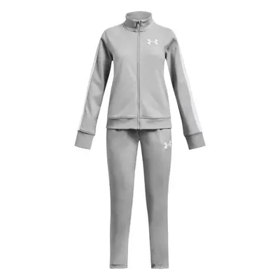 Under Armour EM KNIT TRACK SUIT Dívčí sportovní souprava, šedá, velikost